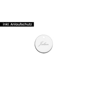 Gravurplättchen Midi | 11mm Plättchen | 925er Silber